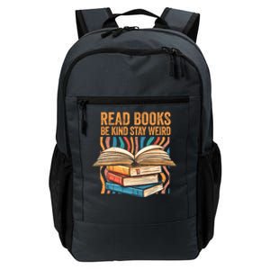 Read Books Be Kind Stay Weird Introver Bookish Bibliophile Gift Daily Commute Backpack