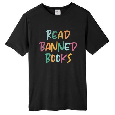 Read Banned Books Librarian Bibliophile Gift Tall Fusion ChromaSoft Performance T-Shirt