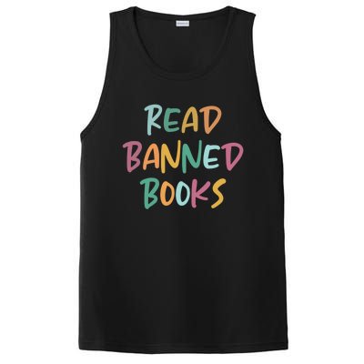 Read Banned Books Librarian Bibliophile Gift PosiCharge Competitor Tank