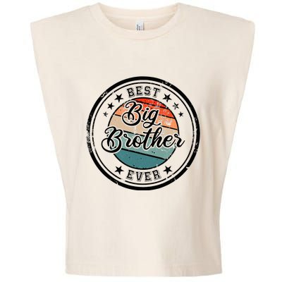 Retro Best Big Brother Ever Big Brother Garment-Dyed Women's Muscle Tee