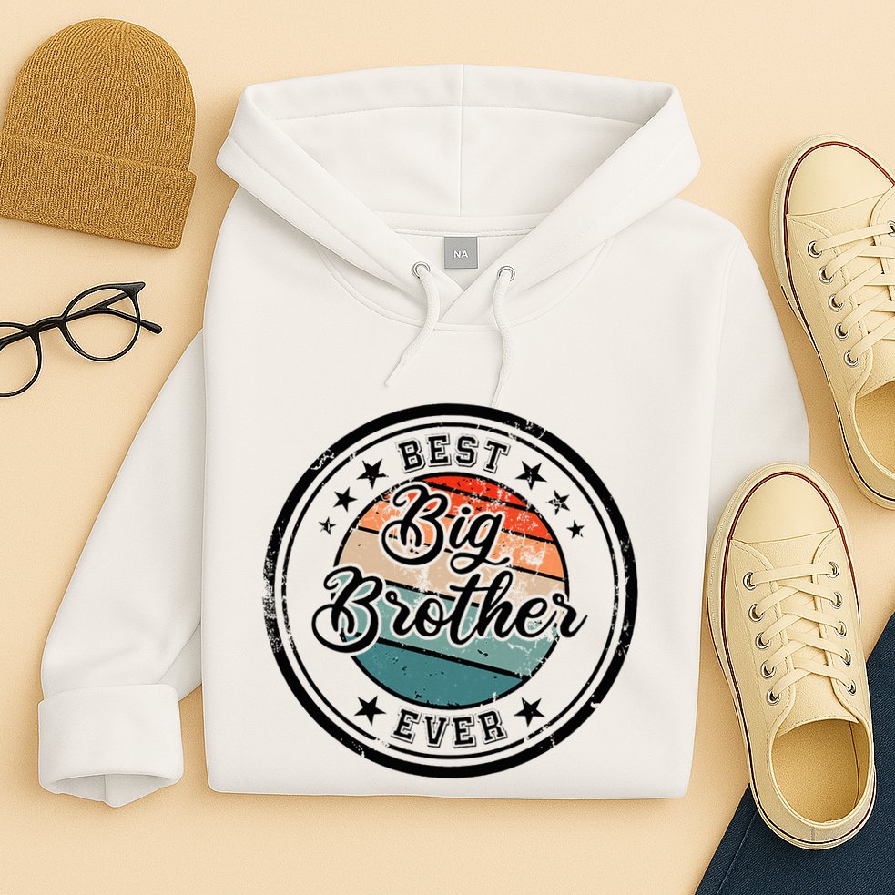 Retro Best Big Brother Ever Big Brother Hoodie