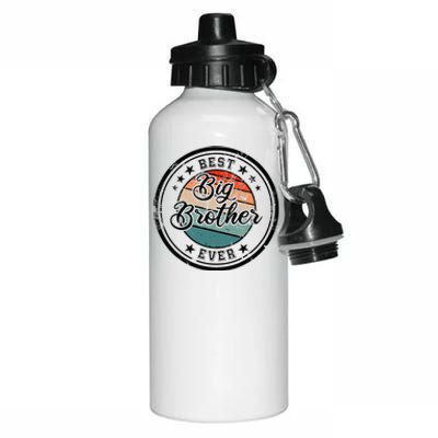 Retro Best Big Brother Ever Big Brother Aluminum Water Bottle 