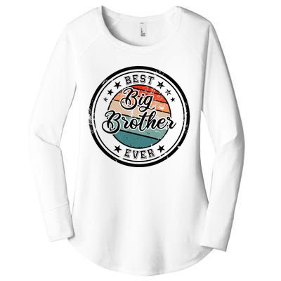 Retro Best Big Brother Ever Big Brother Women's Perfect Tri Tunic Long Sleeve Shirt