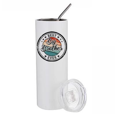 Retro Best Big Brother Ever Big Brother Stainless Steel Tumbler