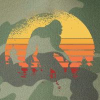 Retro Bigfoot Believer Silhouette Sasquatch Hide And Seek Legacy Tie Dye Trucker Hat