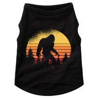 Retro Bigfoot Believer Silhouette Sasquatch Hide And Seek Doggie Tank