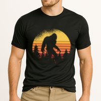 Retro Bigfoot Believer Silhouette Sasquatch Hide And Seek Performance Shirt