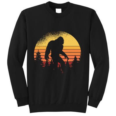 Retro Bigfoot Believer Silhouette Sasquatch Hide And Seek Sweatshirt