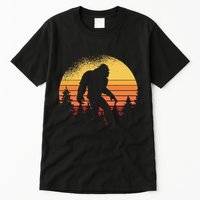 Retro Bigfoot Believer Silhouette Sasquatch Hide And Seek Tall T-Shirt