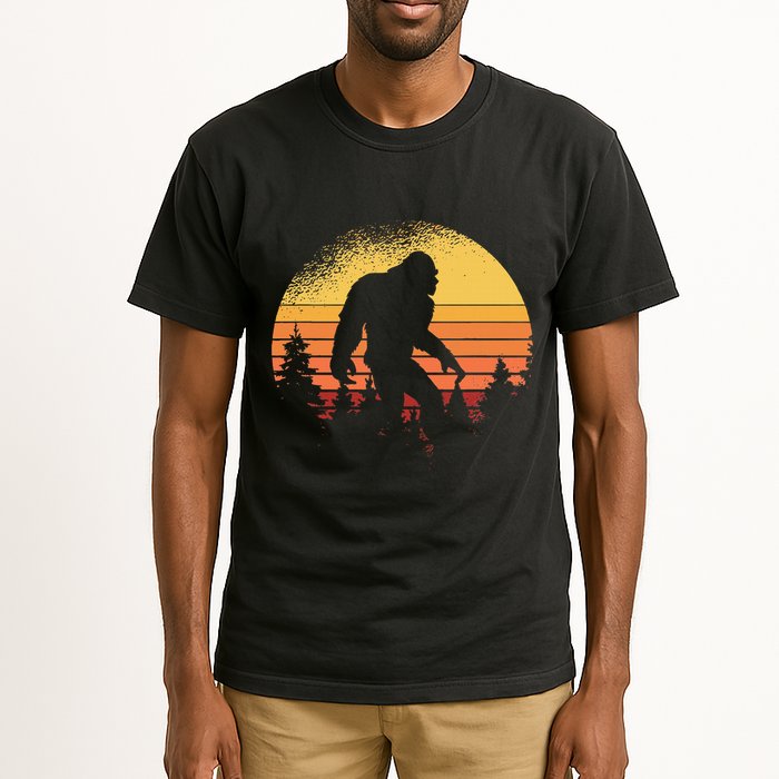 Retro Bigfoot Believer Silhouette Sasquatch Hide And Seek Tall T-Shirt