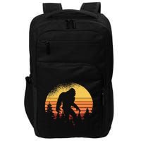 Retro Bigfoot Believer Silhouette Sasquatch Hide And Seek Impact Tech Backpack