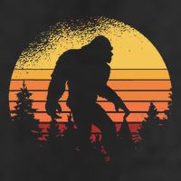 Retro Bigfoot Believer Silhouette Sasquatch Hide And Seek Beanie