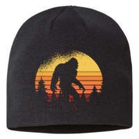 Retro Bigfoot Believer Silhouette Sasquatch Hide And Seek Sustainable Beanie