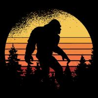 Retro Bigfoot Believer Silhouette Sasquatch Hide And Seek 16 in Basic Backpack