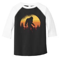 Retro Bigfoot Believer Silhouette Sasquatch Hide And Seek Toddler Fine Jersey T-Shirt