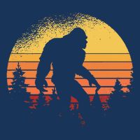 Retro Bigfoot Believer Silhouette Sasquatch Hide And Seek Infant Baby Jersey Bodysuit