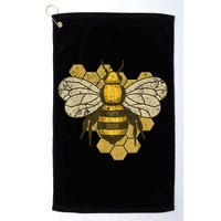 Retro Beekeeper Beekeeping Bumblebee Vintage Save The Bees Golf Towel