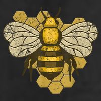 Retro Beekeeper Beekeeping Bumblebee Vintage Save The Bees Golf Towel