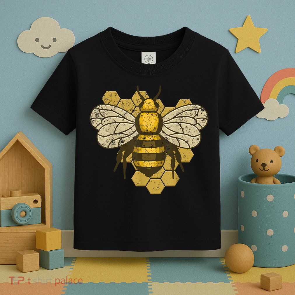 Retro Beekeeper Beekeeping Bumblebee Vintage Save The Bees Toddler T-Shirt