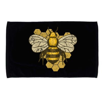 Retro Beekeeper Beekeeping Bumblebee Vintage Save The Bees Microfiber Hand Towel