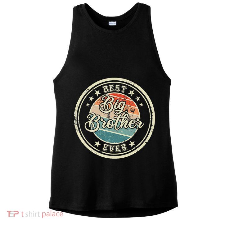 Retro Best Big Brother Ever Big Brother Ladies PosiCharge Tri-Blend Wicking Tank