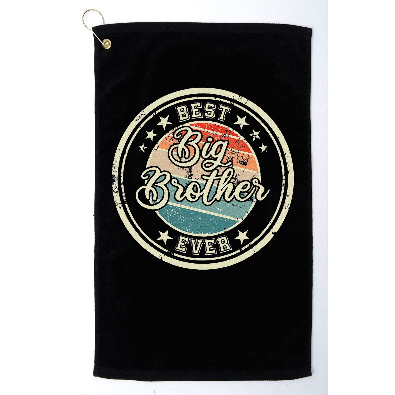 Retro Best Big Brother Ever Big Brother Golf Towel