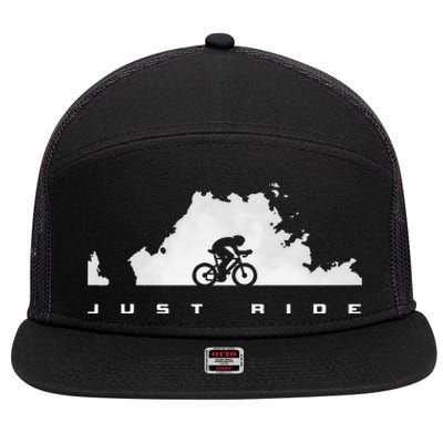 Road Biking Bicycle Cycling 7 Panel Mesh Trucker Snapback Hat