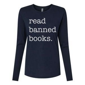 Read Banned Books Womens Cotton Relaxed Long Sleeve T-Shirt