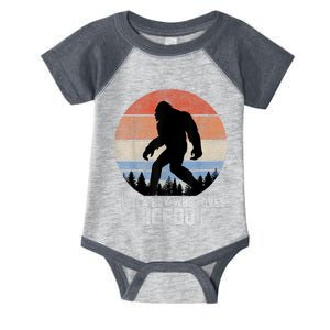 Retro Bigfoot , Bigfoot Kid , Boys Bigfoot Infant Baby Jersey Bodysuit