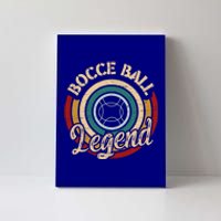 Retro Bocce Ball Legend Proud Italian Bocce Ball Gift Canvas