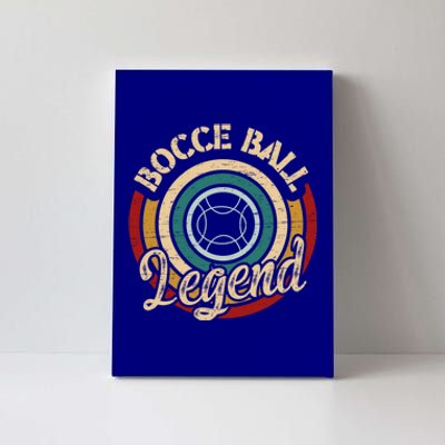 Retro Bocce Ball Legend Proud Italian Bocce Ball Gift Canvas