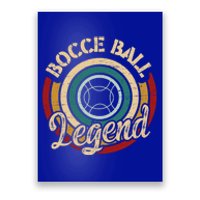 Retro Bocce Ball Legend Proud Italian Bocce Ball Gift Poster