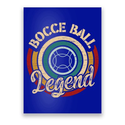 Retro Bocce Ball Legend Proud Italian Bocce Ball Gift Poster