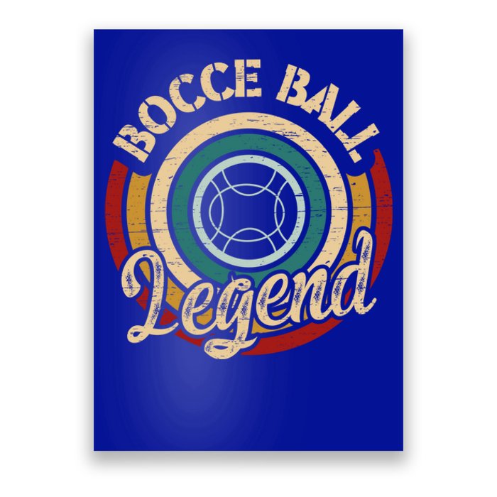 Retro Bocce Ball Legend Proud Italian Bocce Ball Gift Poster