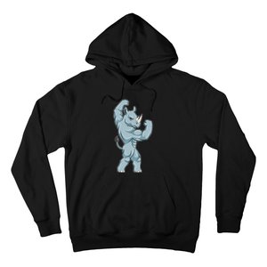 Rhino Bodybuilder Bodybuilding Sports Hoodie