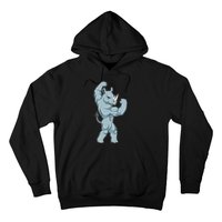 Rhino Bodybuilder Bodybuilding Sports Hoodie