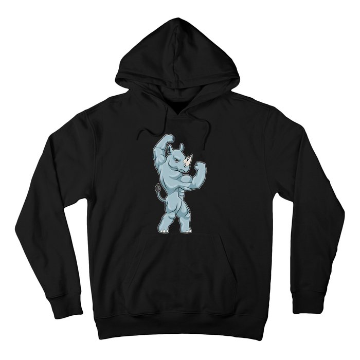 Rhino Bodybuilder Bodybuilding Sports Hoodie