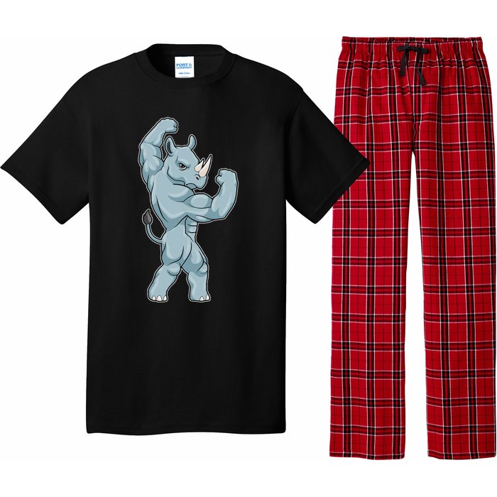 Rhino Bodybuilder Bodybuilding Sports Pajama Set