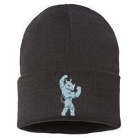 Rhino Bodybuilder Bodybuilding Sports Sustainable Knit Beanie