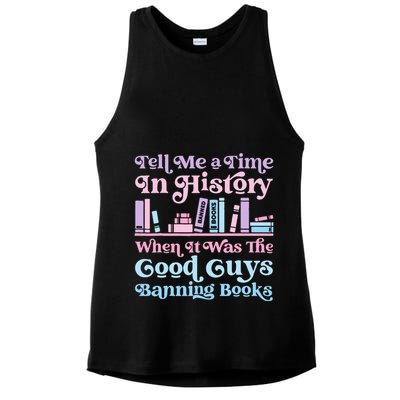 Reading Banned Books Book Lovers Reader I read banned books Ladies PosiCharge Tri-Blend Wicking Tank
