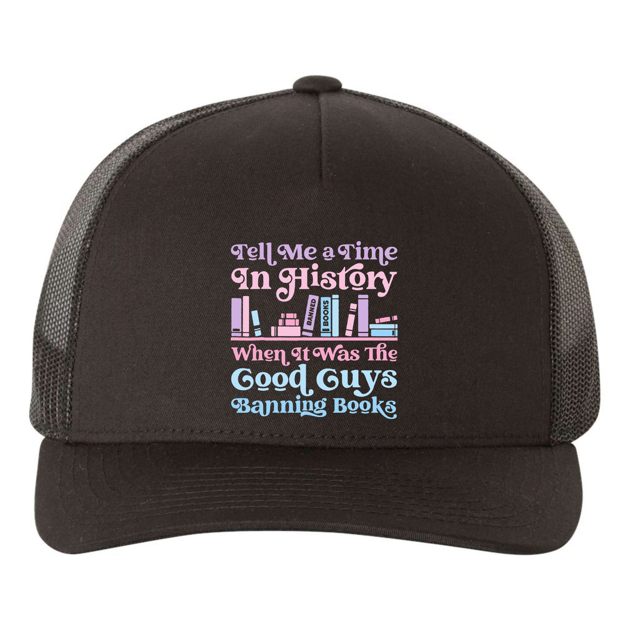 Reading Banned Books Book Lovers Reader I read banned books Yupoong Adult 5-Panel Trucker Hat