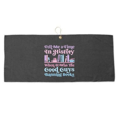 Reading Banned Books Book Lovers Reader I read banned books Large Microfiber Waffle Golf Towel