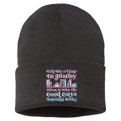 Reading Banned Books Book Lovers Reader I read banned books Sustainable Knit Beanie