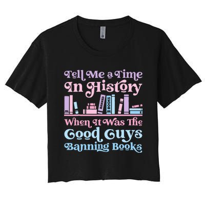 Reading Banned Books Book Lovers Reader I read banned books Women's Crop Top Tee