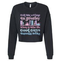 Reading Banned Books Book Lovers Reader I read banned books Cropped Pullover Crew