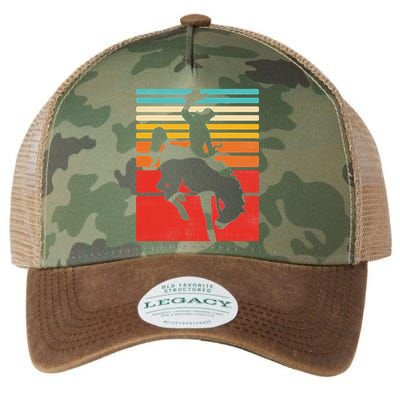 Rodeo Bucking Bronco Horse Retro Style Legacy Tie Dye Trucker Hat