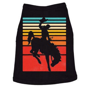 Rodeo Bucking Bronco Horse Retro Style Doggie Tank