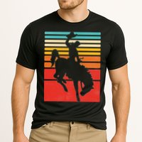 Rodeo Bucking Bronco Horse Retro Style Cooling Performance Crew T-Shirt