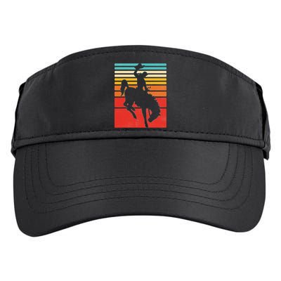 Rodeo Bucking Bronco Horse Retro Style Adult Drive Performance Visor