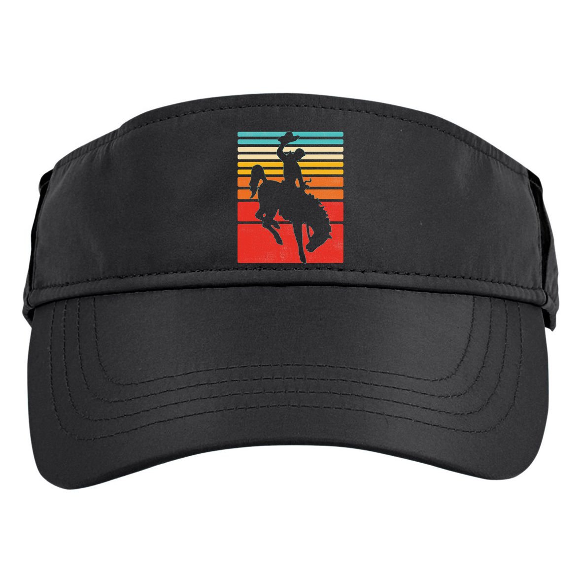 Rodeo Bucking Bronco Horse Retro Style Adult Drive Performance Visor